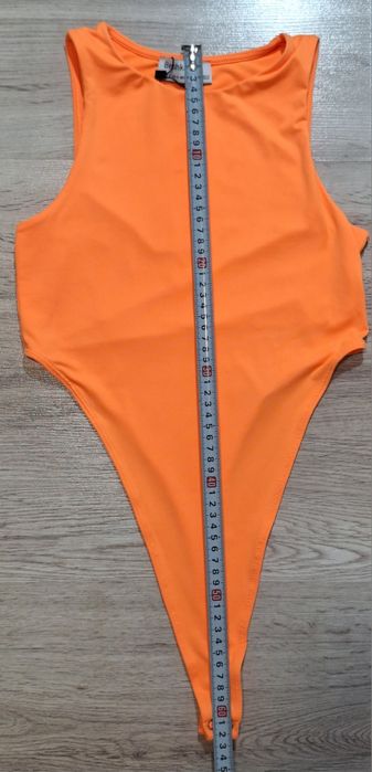 Body portocaliu Bershka, mărimea S, material elastic