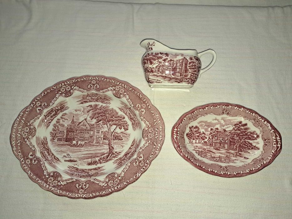 set de masa serviciu farfurii portelan englezesc Grindley 12 persoane