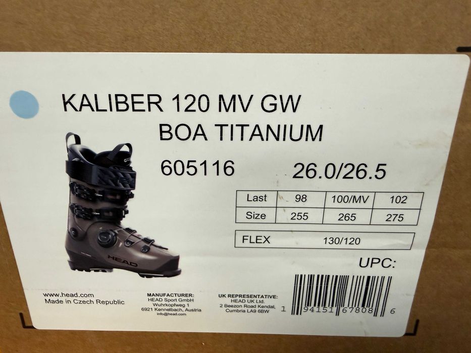 clapari test head kaliber 120 mv gw boa mondo 26.0/26.5 europa 40,5/41