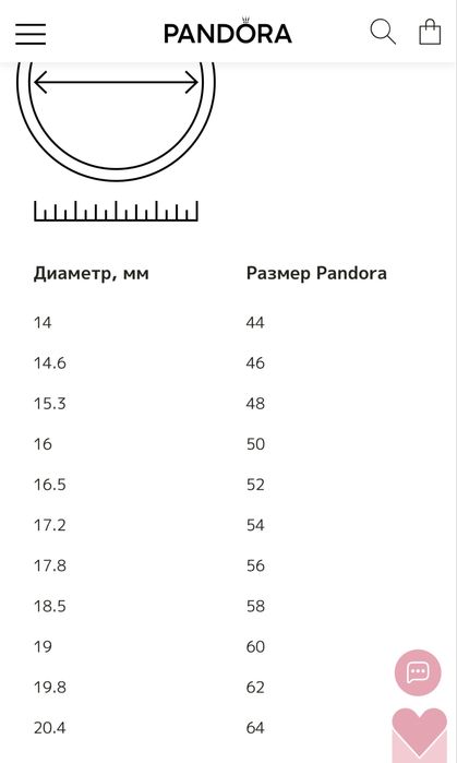 Кольцо Pandora Розовый бант. ОРИГИНАЛ!