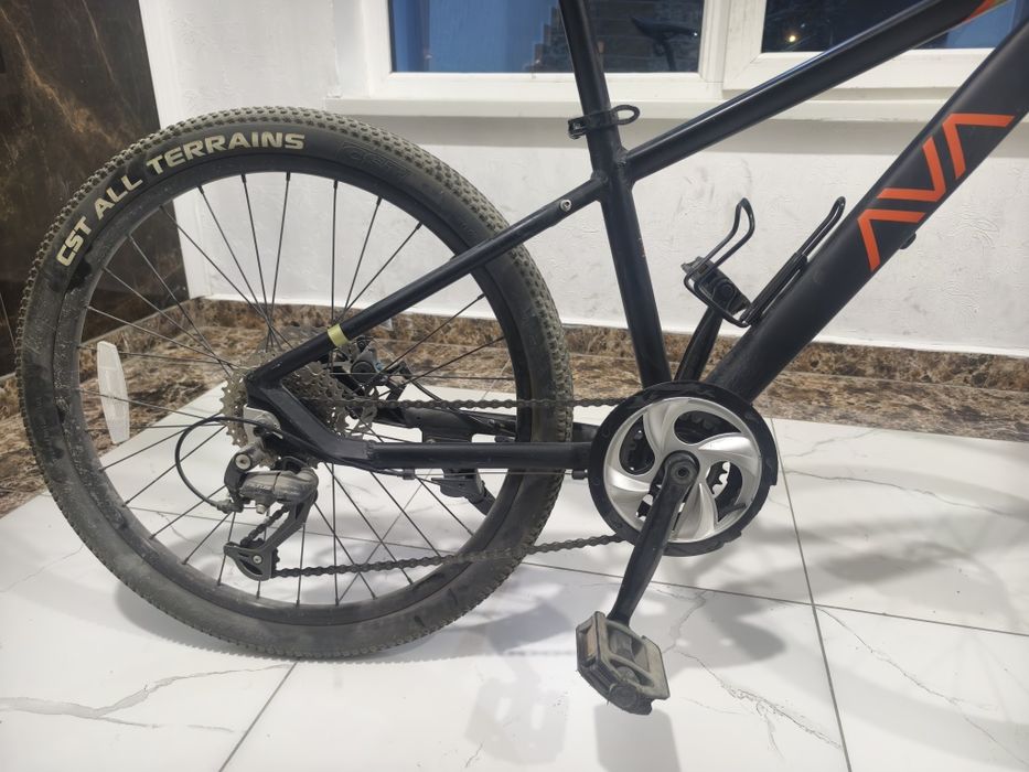 Велосипед, черно оранжевый