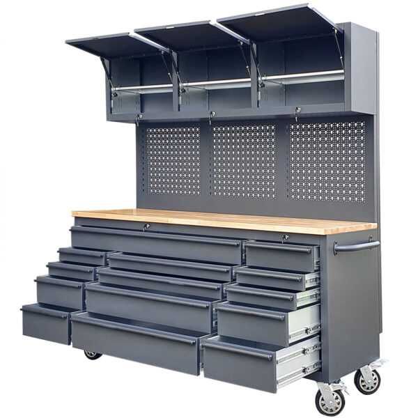 Banc de lucru pe roti, 14 sertare, profesional