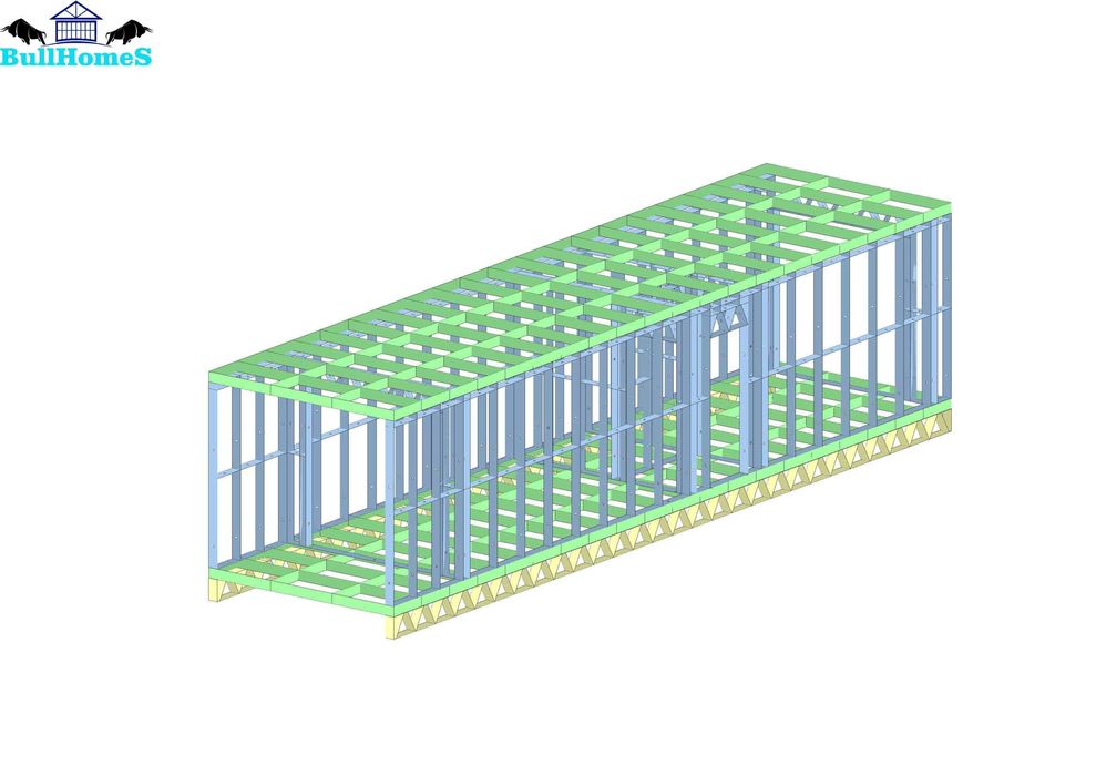 Къща,Бунгало,Преместваема къща,Сглобяеми къщи,Модулни,Жилищни-36м²