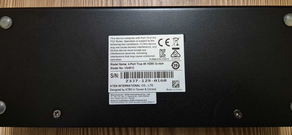 Switch HDMI 4 porturi 4K ATEN VS481C