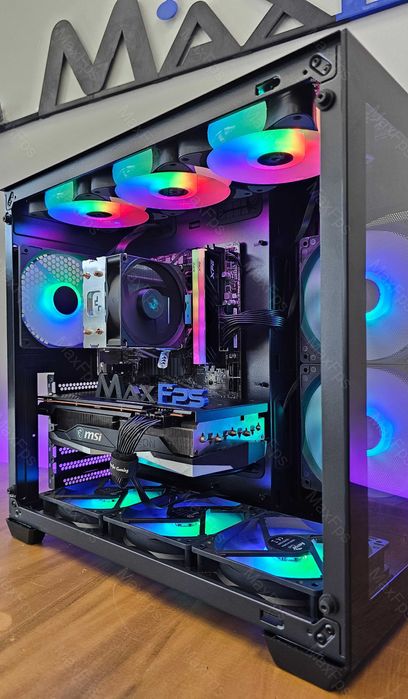 Гаранция! Геймърски компютър! RX 6700XT 12GB, Ryzen 5 5600, 16GB RAM