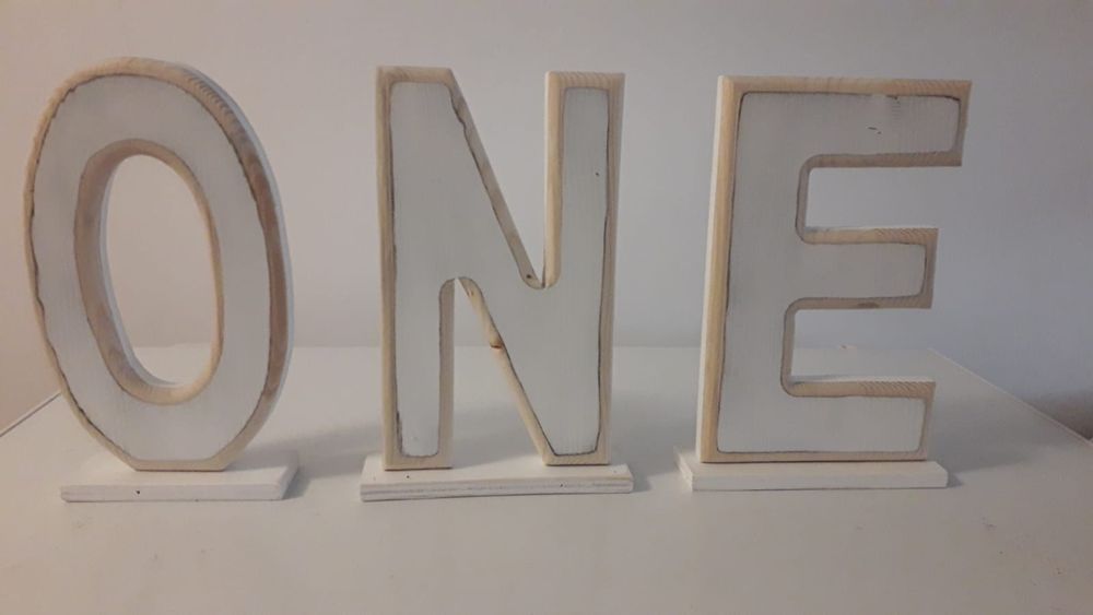 Litere lemn - cifre studio foto recuzita newborn Smash the cake