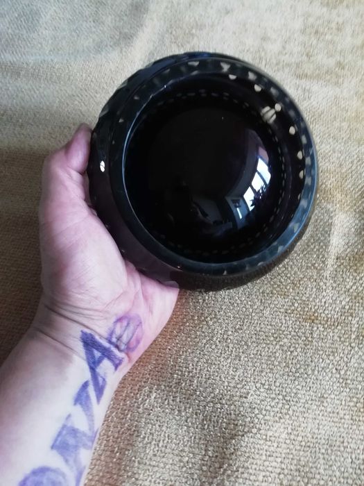 Черен керамичен пепелник - отлично състояние