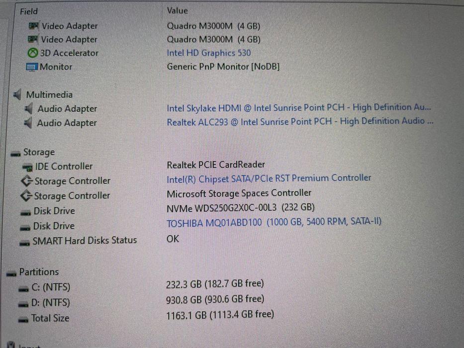 Dell 7710 лаптоп 17 инчов фул ХД дисплей .