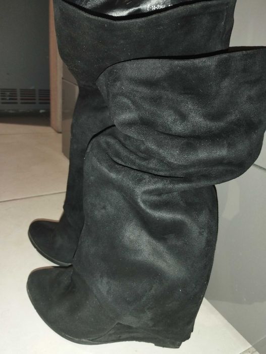 Ботуши  естествен велур Елиза