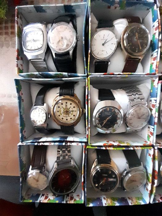 Часовници от соца. РускиРадио антика от 1956год Сребърен джобен