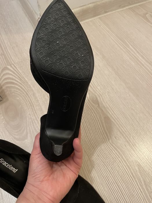 Pantofi nr 38 efect piele intoarsa