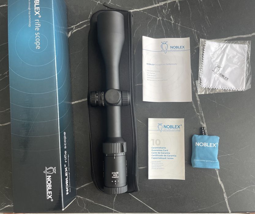 Luneta vanatoare Docter Noblex 2-12x50 cu punct rosu Made in germany