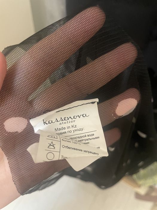 черное платье в горошек НОВОЕ