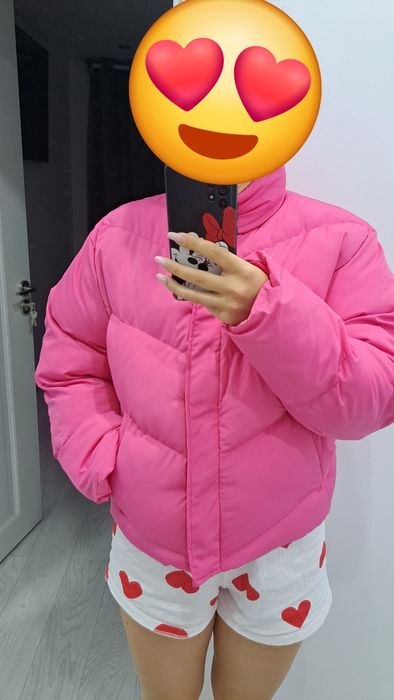 Geaca dama roz noua