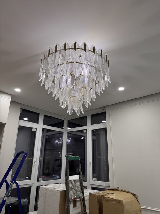 Люстра 80см стекло