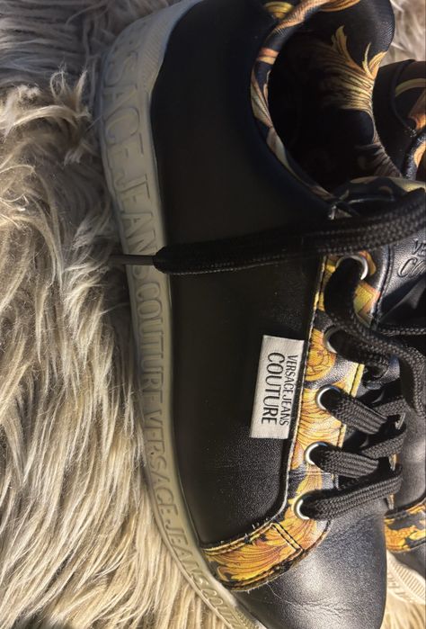 Versace Jeans Couture – sneakers negru & auriu