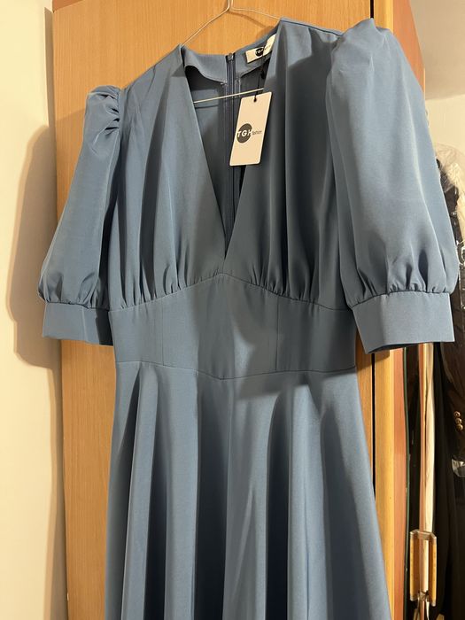 Rochie TGH, cu eticheta, culoare blue jeans