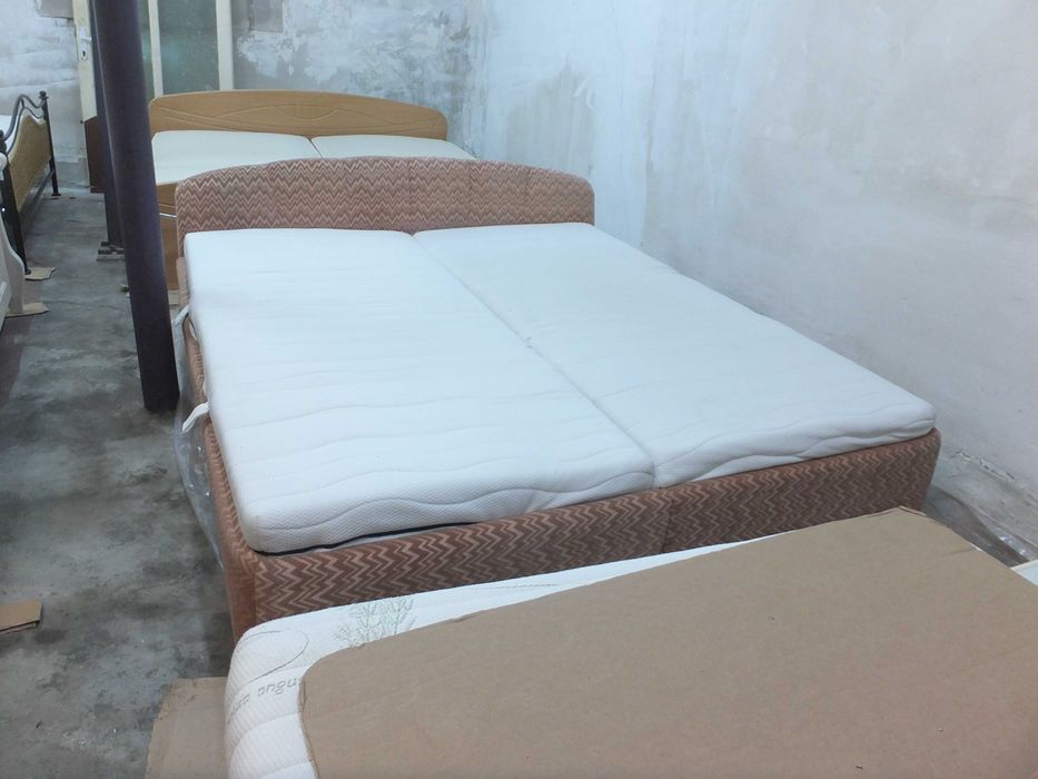 Pat dormitor tapitat 180x200 foarte comod, stabil si inchepator