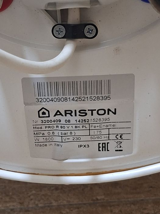 Ariston PRO R80 V 1.8K PL resuming 80 litr hajmli suv isitgich sotilad