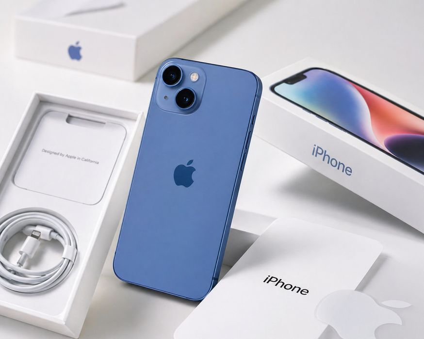 Айфон 14 синий 256 гб