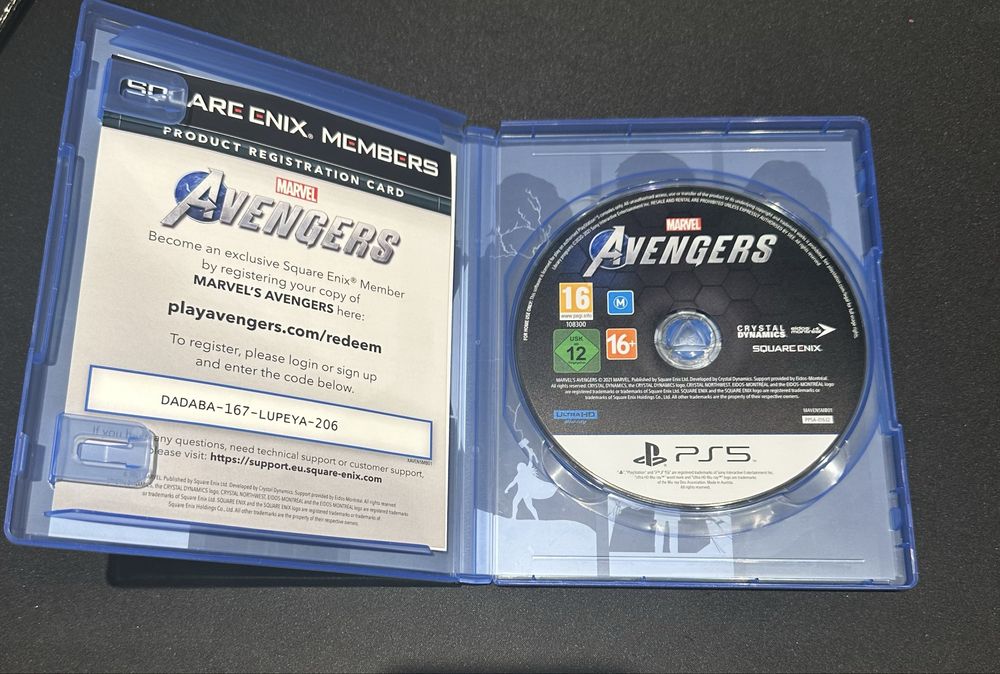 Диск Avengers на PS5