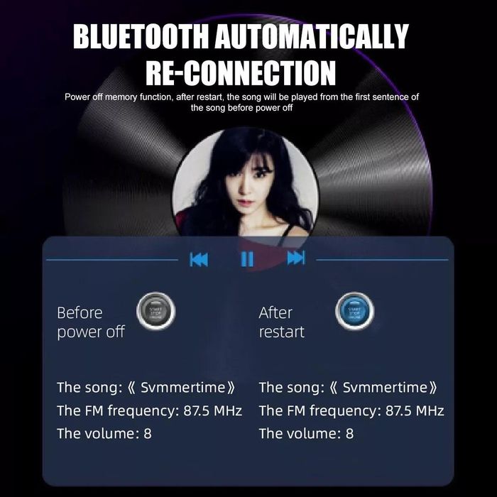 Bluetooth fm предавател за кола, mp3 плейър, радио, pd, usb-c, ...