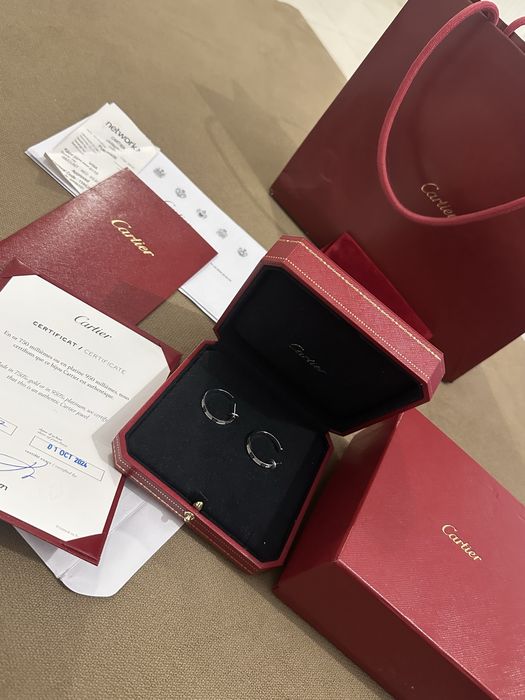 Oportunitate de achizitie Cartier - cercei Cartier love diamante , earrings cartier love medium diamonds