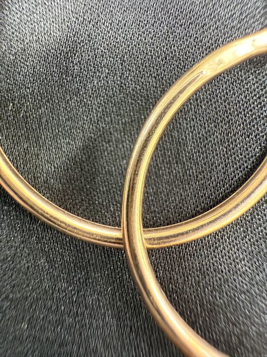 Золотые серьги кольца