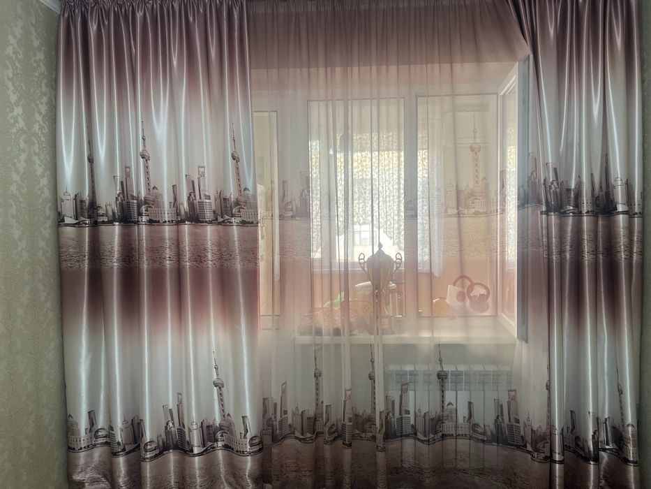 Шторы теневые с тюль в комплекте