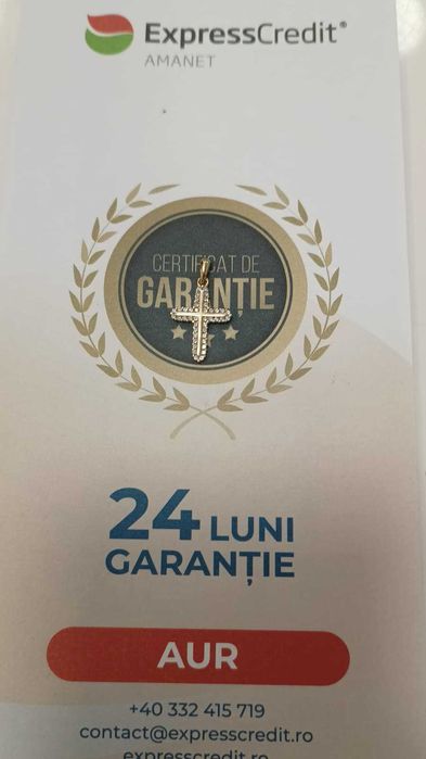[AG24 Harlau B.45718.1] Pandantiv aur 14k 1.35g -Garantie 2 ani!