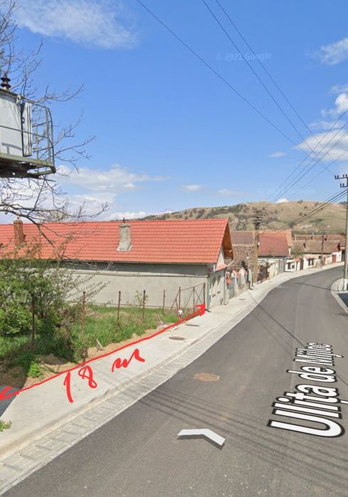 Teren intravilan CENTRAL Lancrăm (Sebeș) – 1243 mp, utilități, asfalt, deschidere 18 m
