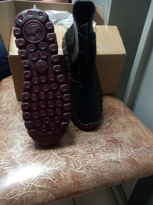 Ботинки чёрный осений весенний