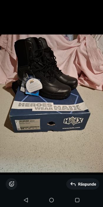 Bocanci tactici Salomon Quest (44 2/3) și Haix Heroes Wear (46)