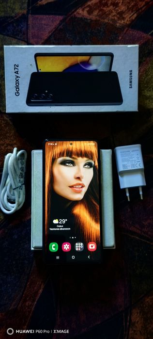 SAMSUNG Galaxy A72(Резервиран)-Топ състояние.Пълен комплект