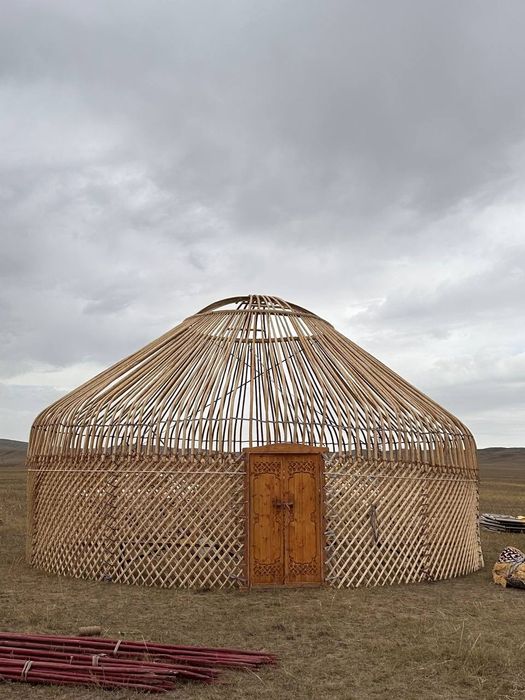 Қазақ үй. Юрта производства. Табиғи ағаштан