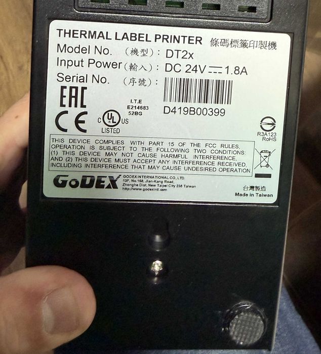 imprimanta termica godex dt2x imprimanta cod bare imprimanta termica