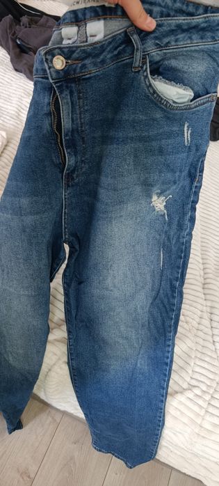 Дънки 46-48/ХХЛ XXL lcw и mango бежови-бели и сини
