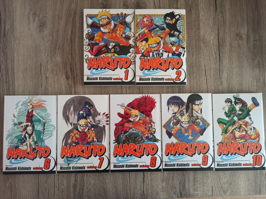 Naruto volume 01, 02, 06, 07, 08, 09, 10