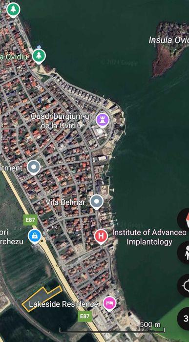 Ovidiu Sud, 5000 mp INTRAVILAN vedere la lac