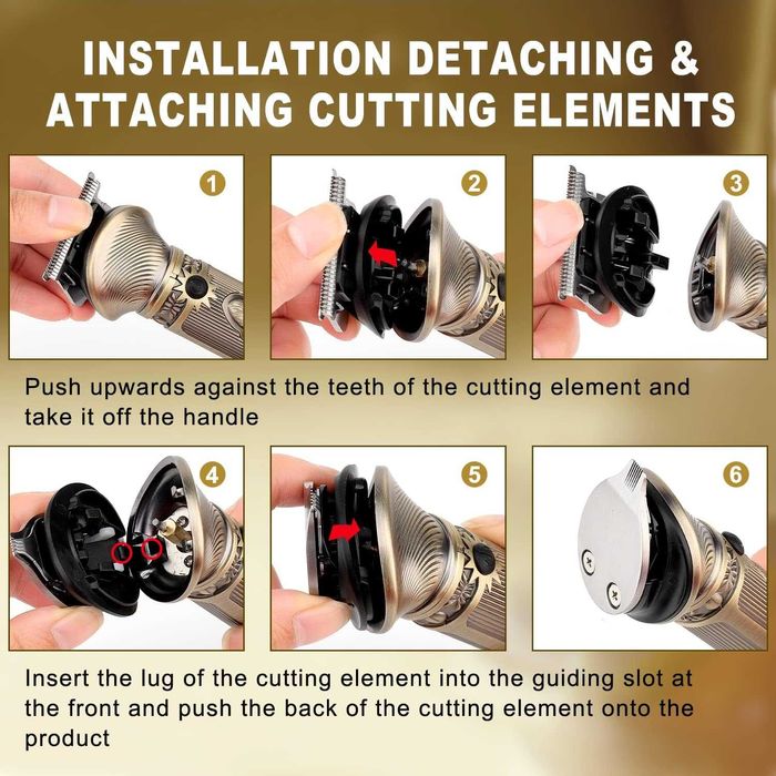 Професионален комплект за подстригване - брада коса тяло- Qreeyx 698