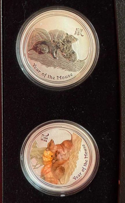 Продавам колекционерски сет лунар годината на мишката 2008 г
