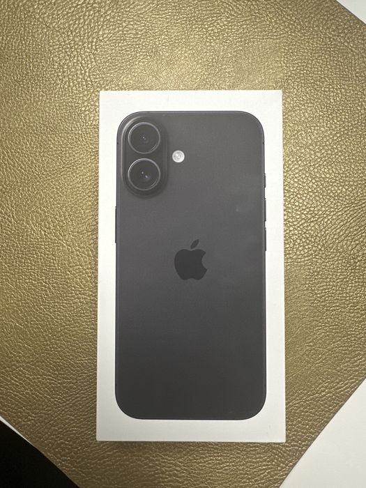 iPhone 16 black/negru 128 gb nou sigilat + cadou geam protectie