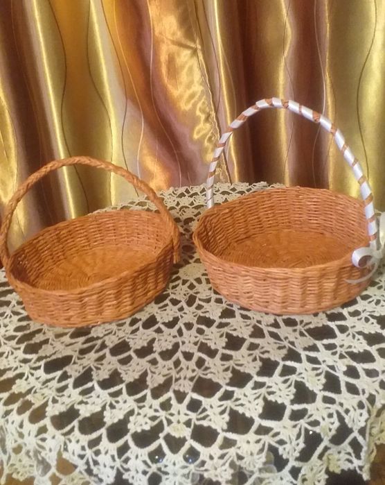 Корзины из бумажной лозы