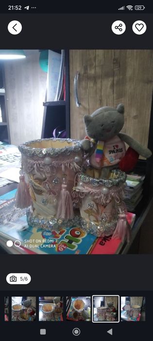 Стакан декоративный для расчески