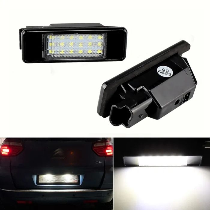 Becuri lampi led numar Peugeot 207/307/308/406/407 Citroen C2 C3 C4 C5