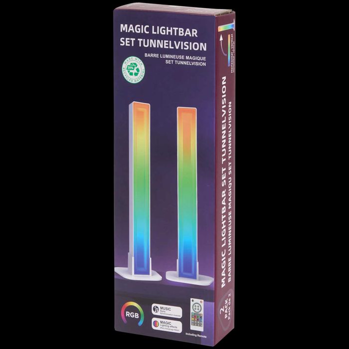 Set 2 Lămpi LED Inteligente RGB Efecte Lumina Dinamica  ALB