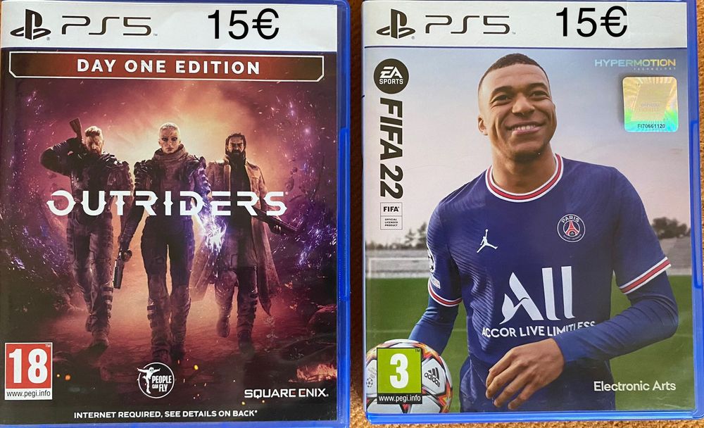 Outriders, Fifa 22, Back4blood, Demon’s souls- PS5 игри
