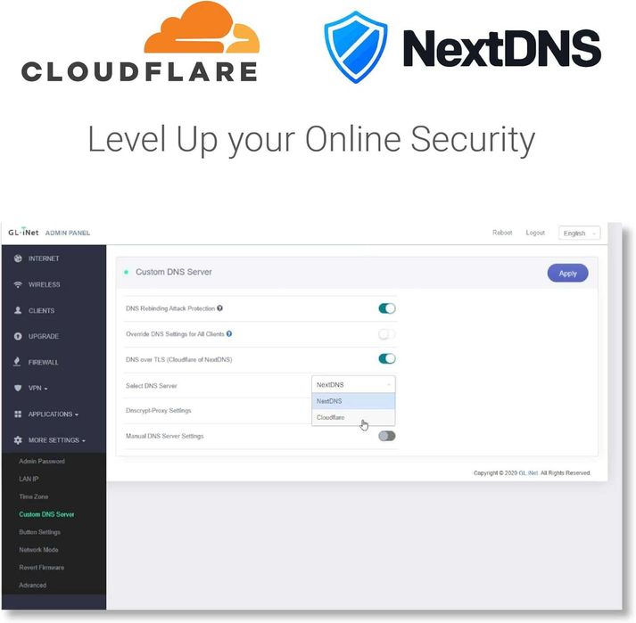 Трибандов Mesh Рутер GL.iNet Velica GL-B2200 с OpenWrt и VPN (Нов)