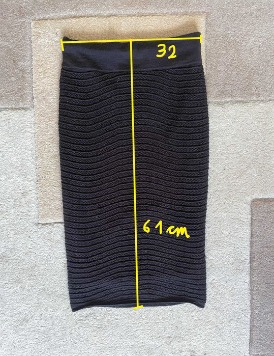 H&M, XS | Fustă, negru