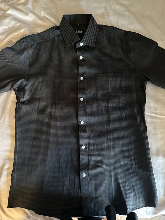 Мъжка черна риза Boss